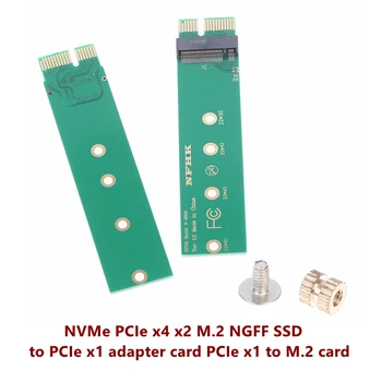 1tk NVMe PCIe x4 x2 M. 2 NGFF SSD, et PCIe x1 kaardi adapter PCIe x1 M. 2 kaarti