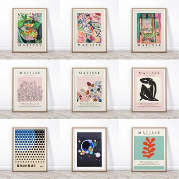 Matisse Plakat,Pruun Abstraktse Plakat,Matisse Sisselõigete,Minimalistlik Sisekujundus,Skandinaavia Kunst,Abstraktse Seina Art,Suured,Kaasaegsed Prindi