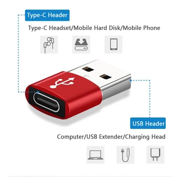 C-tüüpi Adapter USB 3.0 Type A Male - > USB 3.1 C-Tüüpi Naine Konverter-USB-C Laadimine andmeedastus Adapter iPhone 12 Pro 1x