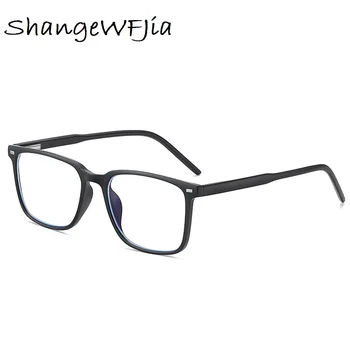 TR90 Anti Sinised prillid raamiga Meeste lühinägevus Retsepti arvuti prilliraamid Naistele square prillid Paindlik Protectiv