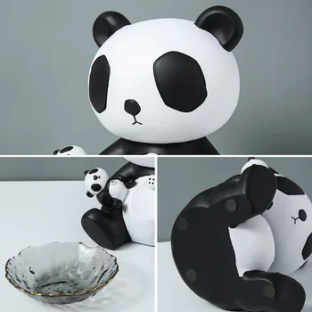 Põhjamaade Kodu Kaunistamiseks Tarvikud China National Treasure Giant Panda Vaik Panda Kuju Pronksist Skulptuur Moodsa Kunsti Kingitused
