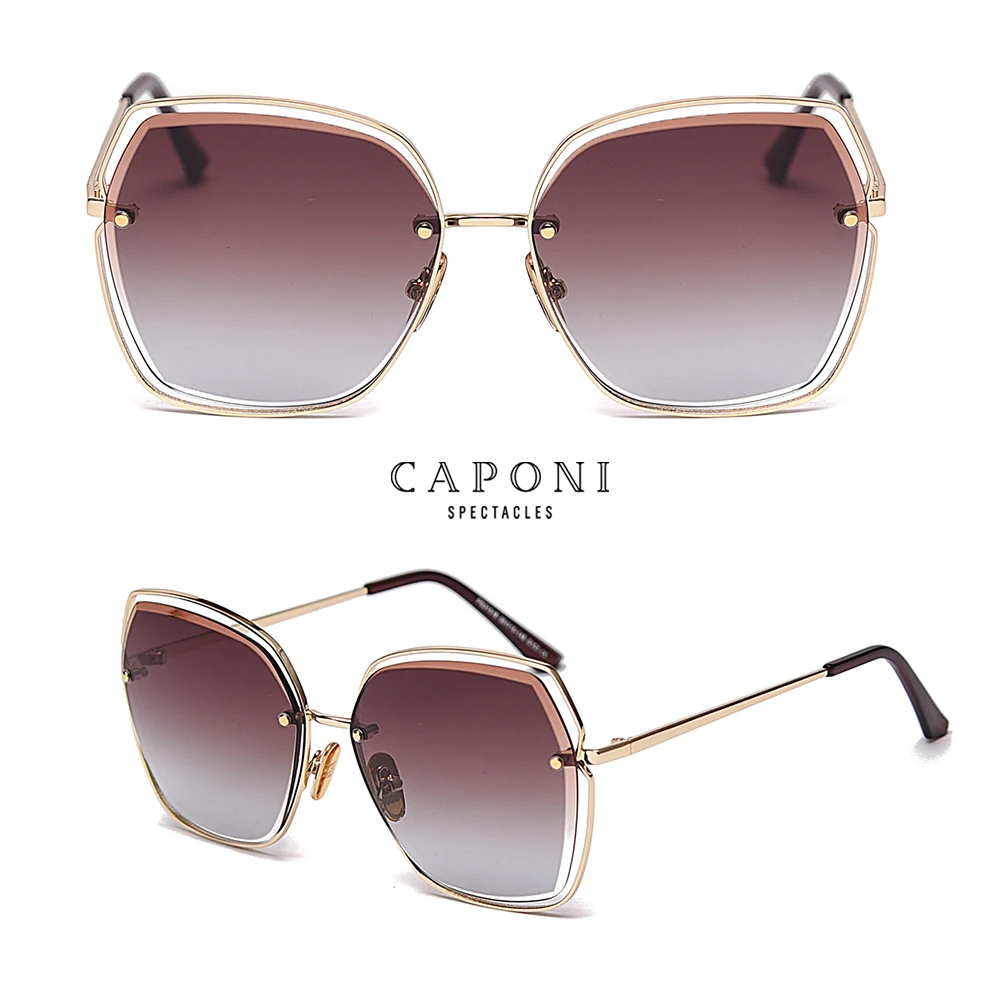 Caponi õõnes raamiga päikeseprillid kalle moe värv uusi suundumusi stiilsed  päikeseprillid naistele luksuslik disain prillid cp31518 allahindlus -  Women's Glasses < www.tihendimeister.ee